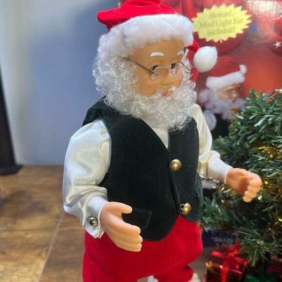 1998 Gemmy Dancing Claus Couple Animated Dancing Singing Santa & Mrs Claus WORKS - Picture 2 of 12